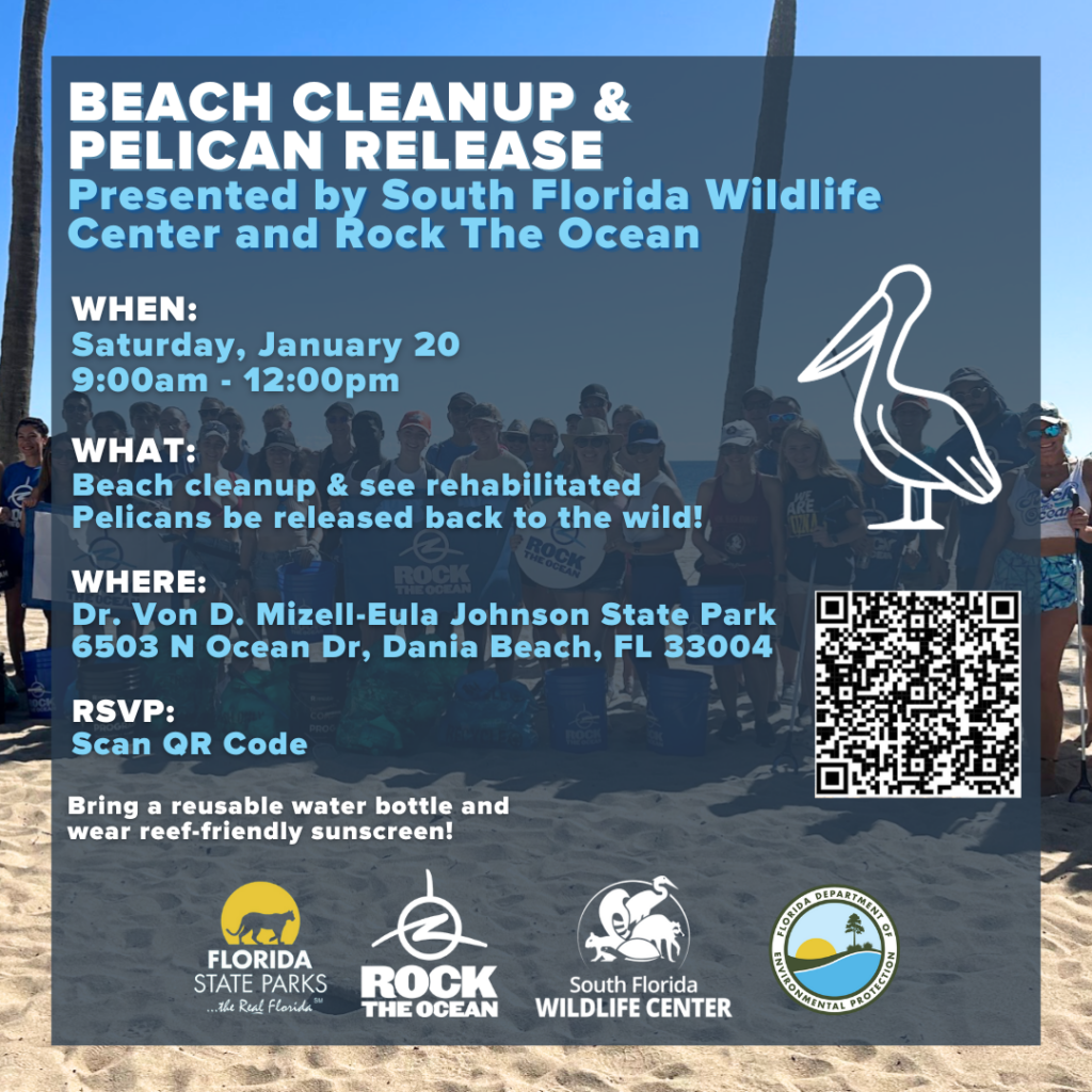Beach Clean up Flyer for January 20, 2024