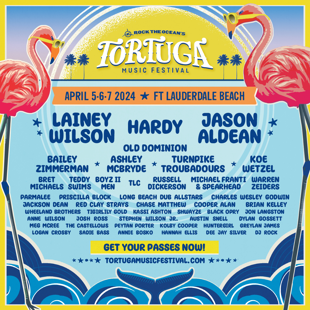 Rock The Ocean's Tortuga Music Festival 2024 Artist Line up