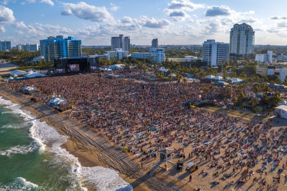 Tortuga Crowd aerial photo