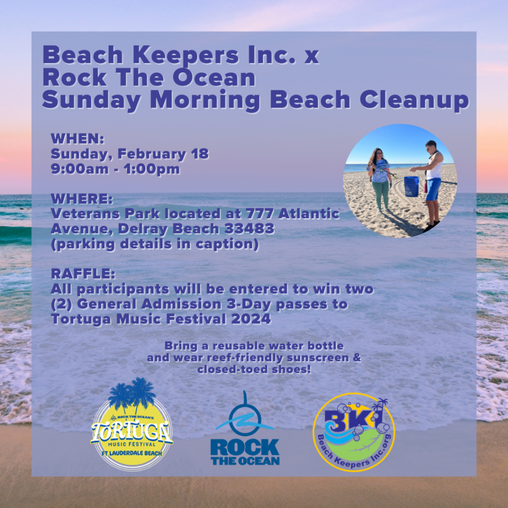 Beach Keepers X RTO Beach Cleanup Flyer - Feb 2024