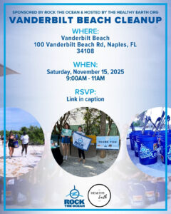 Beach Clean up Flyer for Nov 15, 2025